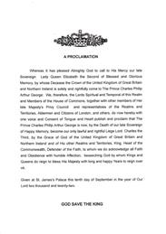 A Proclamation